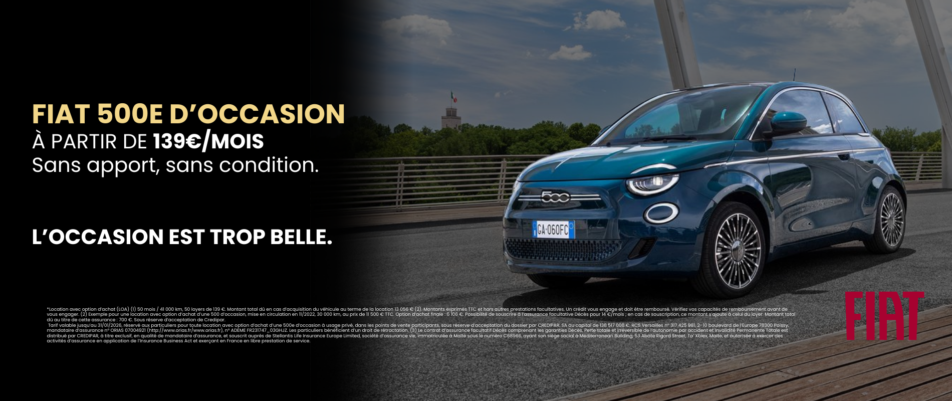 Fiat 500E d’occasion