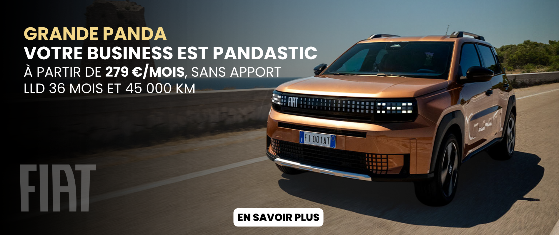FIAT – GRANDE PANDA offre DE 279 €/MOIS