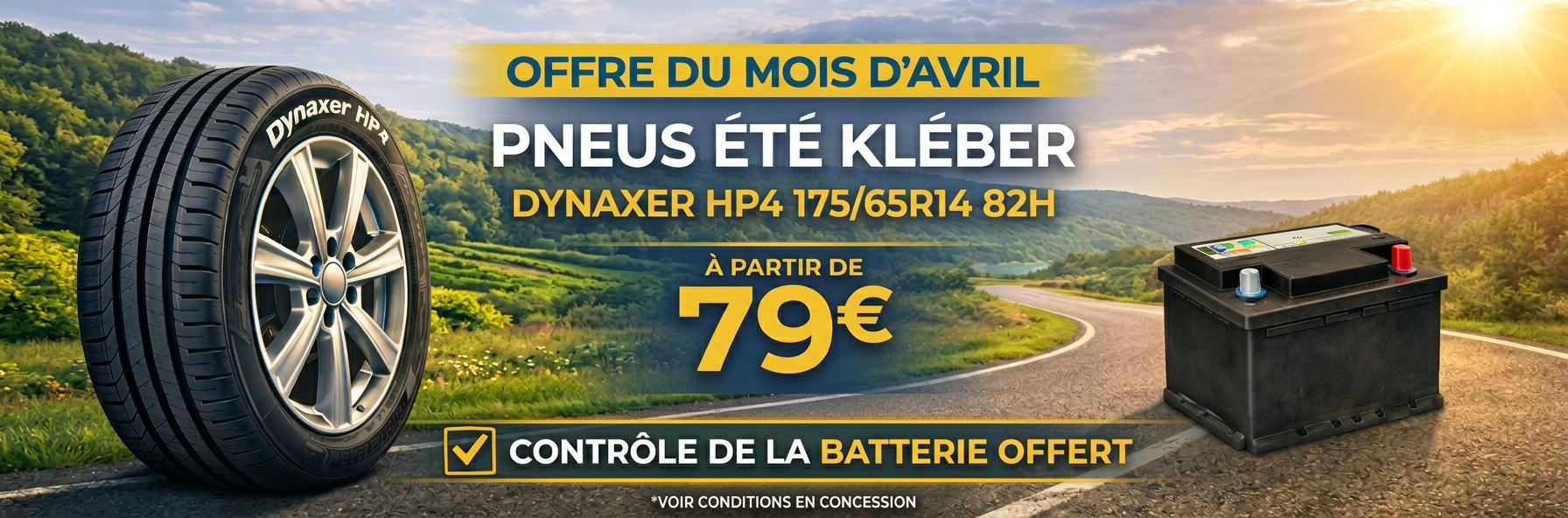 Pneus été Kléber Dynaxer