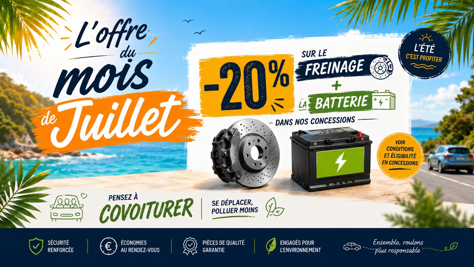 Offre du Mois de Juillet