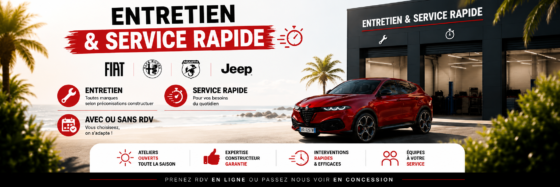 Entretien automobile & Service Rapide | Fiat, Alfa Romeo, Jeep | DG8Cars